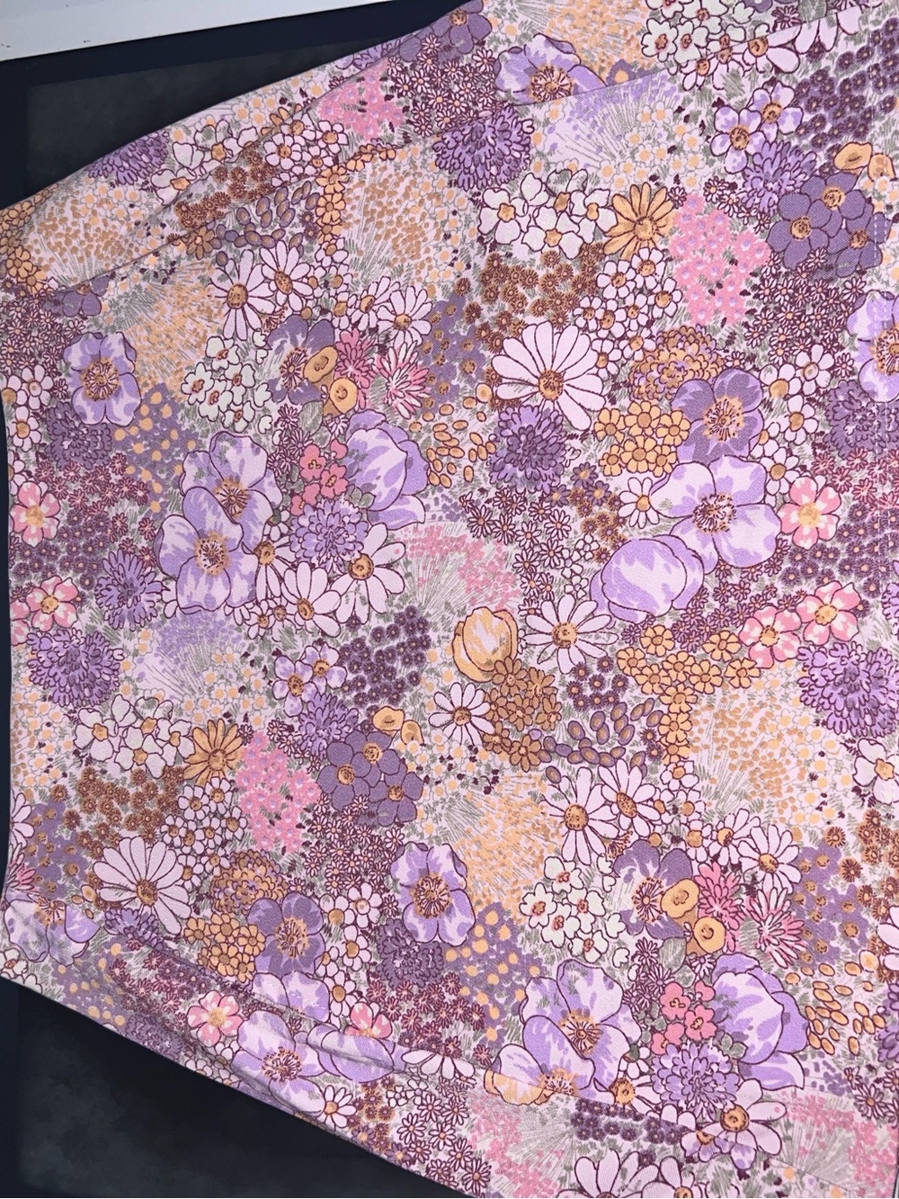 Altar'd State Lavender Floral Mini Skirt